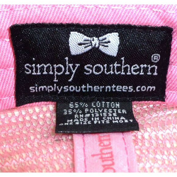 Simply Southern Womens Pink Mesh Trucker Hat Camo Deer Patch Adjustable - Picture 7 of 7